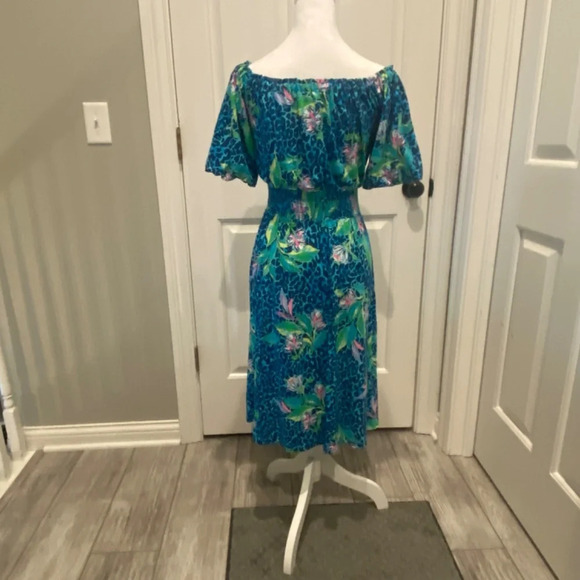 Lilly Pulitzer Camille Dress Formentera Turquoise Hot On the Spot 16799 - Picture 6 of 11